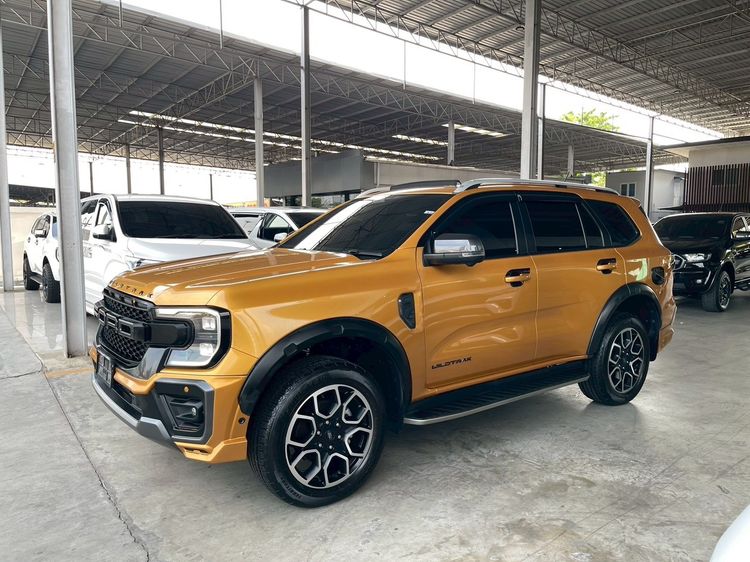 Ford Everest 2024 2.0 Bi-Turbo Wildtrak 4WD Utility-car ดีเซล ไม่ติดแก๊ส เกียร์อัตโนมัติ เหลือง
