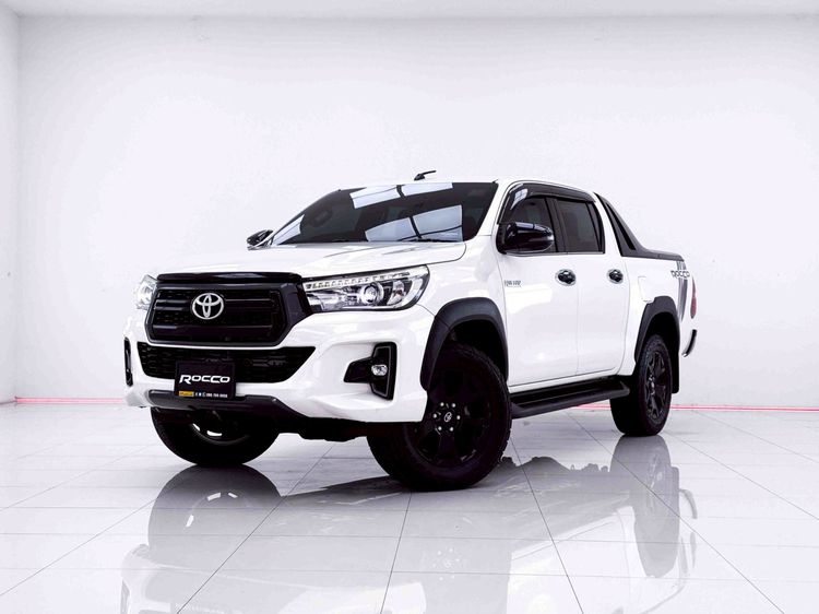 Toyota Hilux Revo 2020 2.4 Prerunner G Rocco Pickup ดีเซล ไม่ติดแก๊ส เกียร์อัตโนมัติ ขาว
