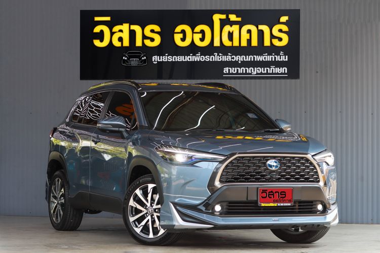 Toyota Corolla Cross 2022 1.8 Hybrid Premium Safety Utility-car ไฮบริด ไม่ติดแก๊ส เกียร์อัตโนมัติ เทา