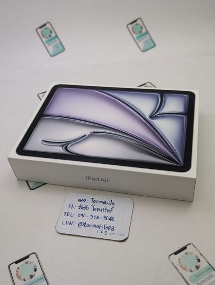 Apple ขาย เทิร์น iPad Air 8 M4 11 นิ้ว Wifi 128 GB สี Gray ศูนย์ไทย ของใหม่มือ 1 ประกัน 1 ปีเต็ม เพียง 19,590 บาท ครับ