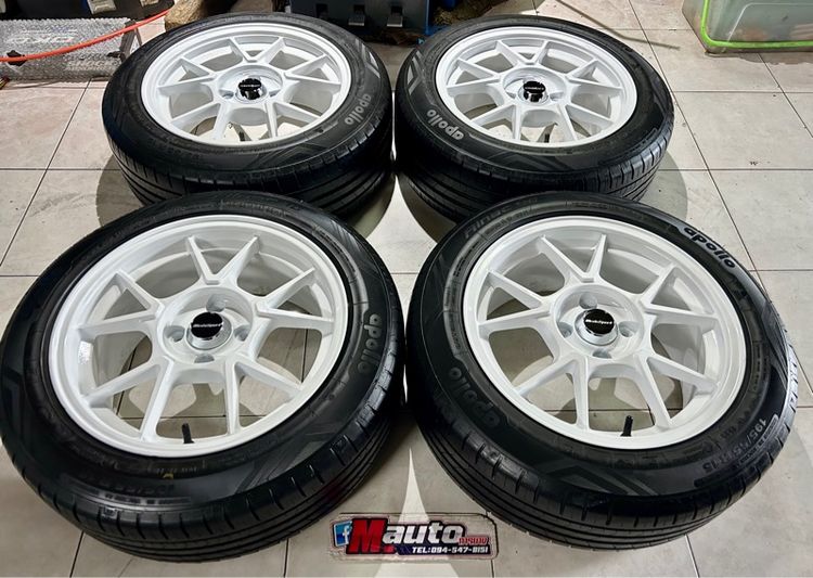 อะลูมิเนียมอัลลอย 15" อื่นๆ TC005 15 4x100 พร้อมยาง 195 55 15