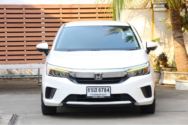 Honda City 2021 1.0 V Sedan เบนซิน ไม่ติดแก๊ส เกียร์อัตโนมัติ ขาว รูปที่ 2