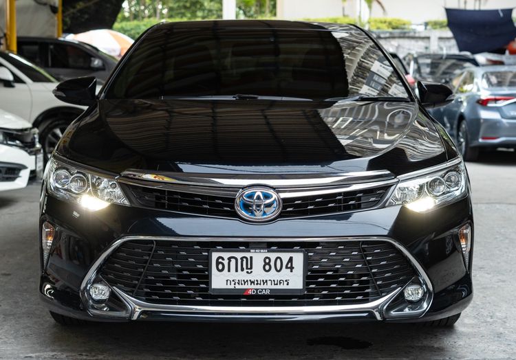 Toyota Camry 2017 2.5 Hybrid Navi Sedan ไฮบริด ไม่ติดแก๊ส เกียร์อัตโนมัติ ดำ