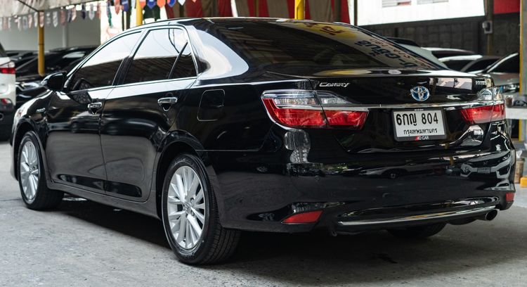 Toyota Camry 2017 2.5 Hybrid Navi Sedan ไฮบริด ไม่ติดแก๊ส เกียร์อัตโนมัติ ดำ รูปที่ 3