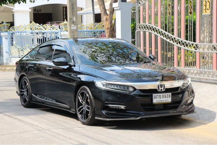 Honda Accord 2019 2.0 Hybrid Tech Sedan ไฮบริด เกียร์อัตโนมัติ ดำ