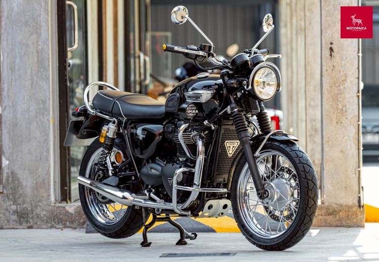 Triumph Bonneville T100 ปี2018 สีดำเงา วิ่ง18,000Km. แต่งเต็มคัน