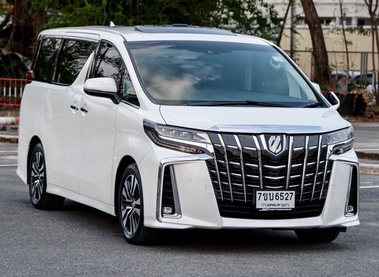 Toyota Alphard 2019 2.5 S C-Package Van เบนซิน ไม่ติดแก๊ส เกียร์อัตโนมัติ ขาว