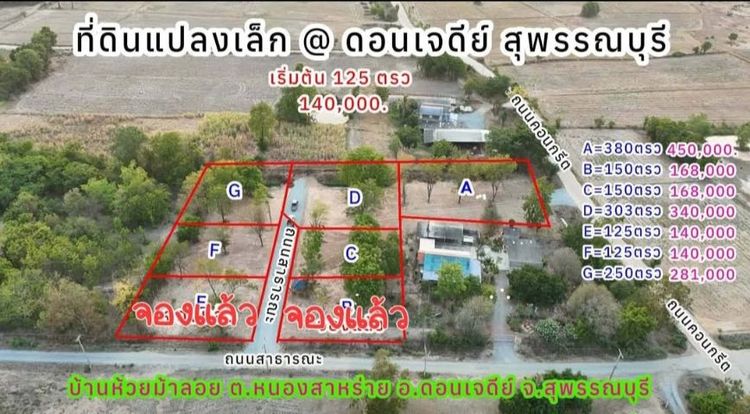 ที่ดินแปลงเล็กสุพรรณบุรี รูปที่ 4