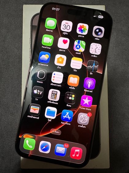 256 GB ขาย แลก เทิร์น IPhone 16 Promax 256gb เครื่องศูนย์ไทยแท้ สภาพสวยๆ การใช้งานปกติ พร้อมใช้งานเลยครับผม