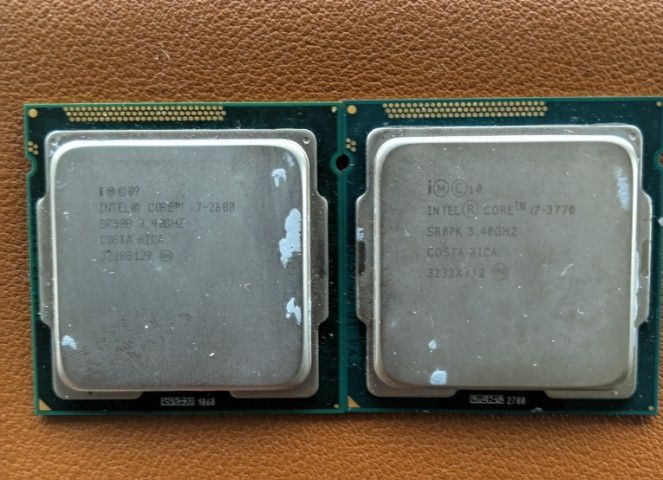 Intel อื่นๆ อื่นๆ มากกว่า 128 กิกะไบต์ cpu core i7 3770 และ core i7 2660