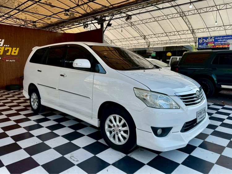 Toyota Innova 2013 2.0 V Utility-car เบนซิน ไม่ติดแก๊ส เกียร์อัตโนมัติ ขาว