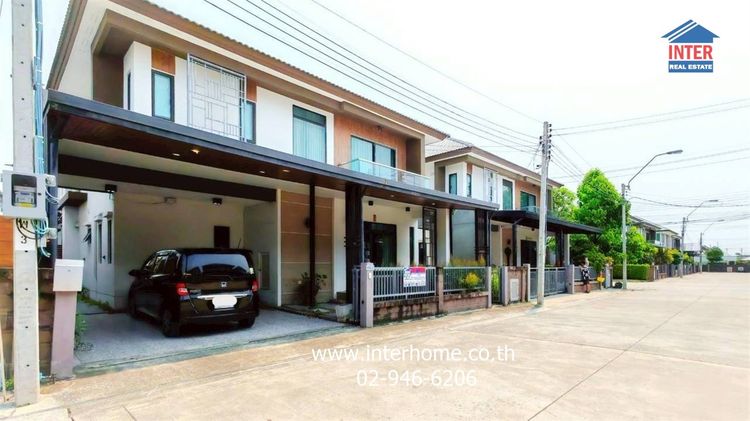 บ้านเดี่ยว 2 ชั้น 50.6 ตร.ว. หมู่บ้านเอชเคปซีรีน บางนา-สุขาภิบาล2 ซอยสุขาภิบาล2 ซอย15-1 ถนนสุขาภิบาล2 ถนนกาญจนาภิเษก เขตประเวศ กรุงเทพมหานคร