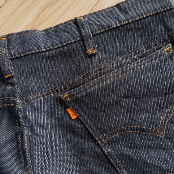 VTG. Levi's Orange Tab 517 ผ้าโพลี่ หนังเป็ด กางเกงขายาววินเทจ ป้ายส้ม 