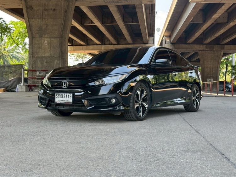 Honda Civic 2016 1.5 RS Sedan เบนซิน ไม่ติดแก๊ส เกียร์อัตโนมัติ ดำ
