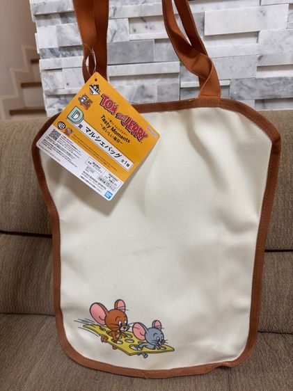 กระเป๋าผ้าทอมแอนด์เจอรี่   มือ2 ตู้ญี่ปุ่น