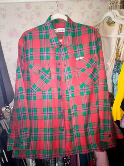 ส่งต่อค่ะ เสื้อเชิ้ตลายสก๊อตK2 ไซส์XL