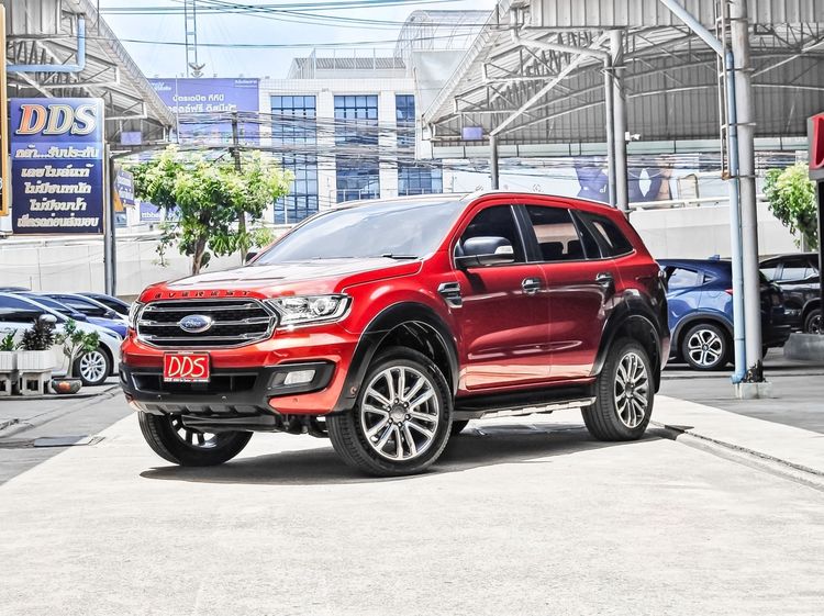 Ford Everest 2019 2.0 Titanium Plus Utility-car ดีเซล เกียร์อัตโนมัติ ส้ม รูปที่ 4