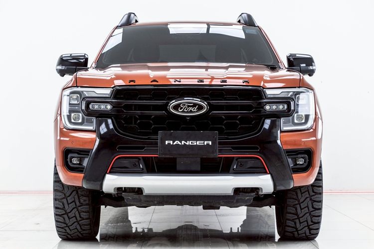 Ford Ranger 2023 2.0 Bi-Turbo 4WD Stormtrak Pickup ดีเซล ไม่ติดแก๊ส เกียร์อัตโนมัติ ส้ม รูปที่ 4