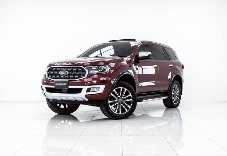 รถ Ford Everest 2.0 Bi-Turbo Titanium+ 4WD สี แดง