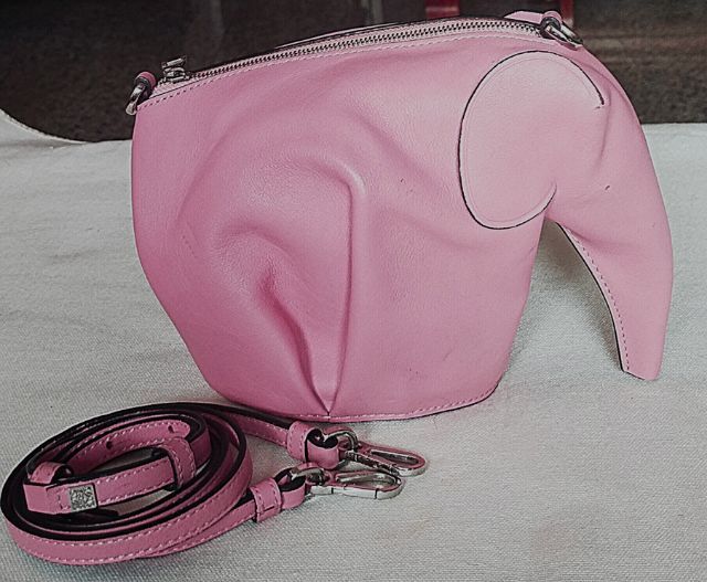 Loewe Elephant Mini Bag Pink  รูปที่ 2