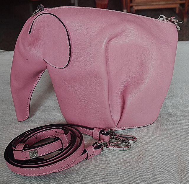 Loewe Elephant Mini Bag Pink 