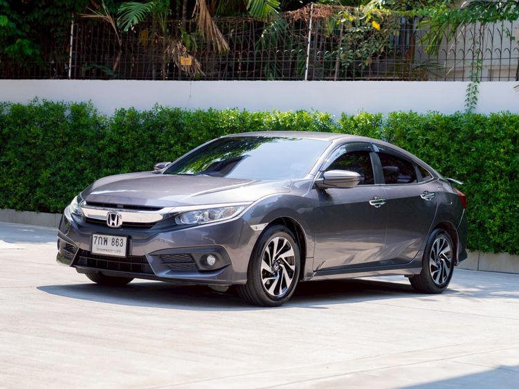 Honda Civic 2018 1.8 EL i-VTEC Sedan เบนซิน ไม่ติดแก๊ส เกียร์อัตโนมัติ เทา รูปที่ 3