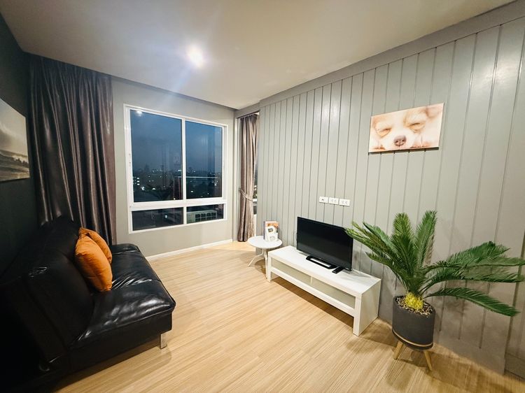 มีบางส่วน ให้เช่าคอนโดเลี้ยงสัตว์ได้ Happy Condo ลาดพร้าว 101 ขนาด 42 ตร.ม. อาคาร South ชั้น 5  วิวเมือง พร้อมอยู่ รูปที่ 4