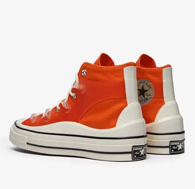 ส้ม ผ้าใบ รองเท้าผ้าใบ UK 8 | EU 42 | US 8.5 Converse Chuck Taylor All Star 70 Hi Utility Bold Mandarin