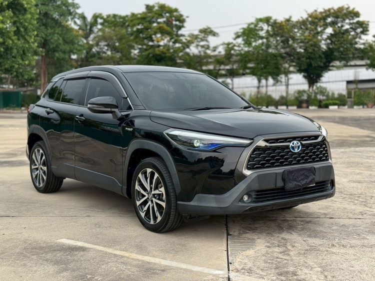 รถ Toyota Corolla Cross 1.8 Hybrid Premium สี ดำ