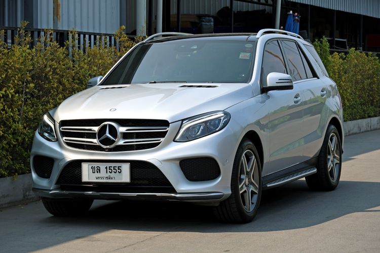 Mercedes-Benz GLE-Class 2016 GLE500 Utility-car ไฮบริด ไม่ติดแก๊ส เกียร์อัตโนมัติ เทา รูปที่ 3