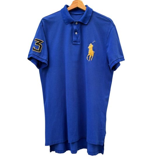 อื่นๆ แขนสั้น เสื้อโปโล Polo ralph lauren Big Pony Polo Shirt Blue ม้าทอง L
