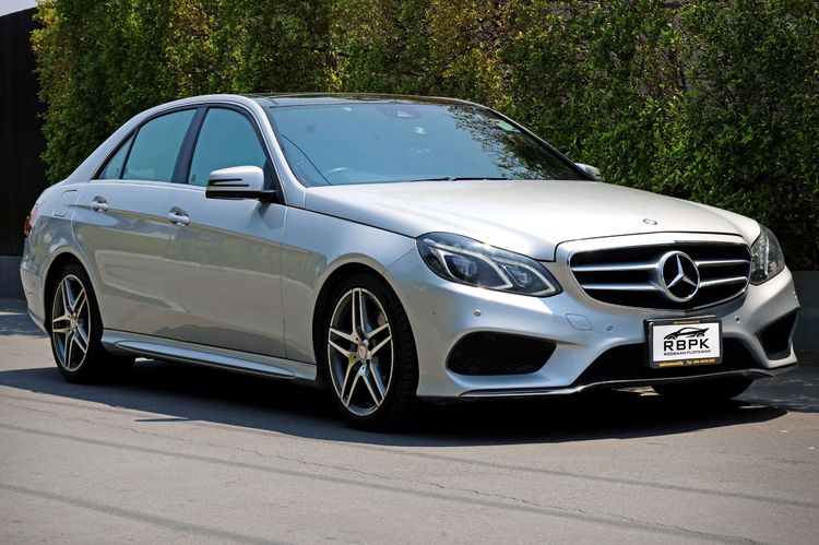 Mercedes-Benz E-Class 2014 E300 2.0 AMG Dynamic Sedan ไฮบริด ไม่ติดแก๊ส เกียร์อัตโนมัติ เทา