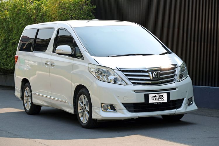 Toyota Alphard 2012 2.4 G Utility-car เบนซิน ไม่ติดแก๊ส เกียร์อัตโนมัติ ขาว