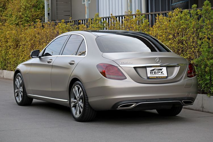 Mercedes-Benz C-Class 2018 C350 Sedan ไฮบริด ไม่ติดแก๊ส เกียร์อัตโนมัติ เทา รูปที่ 4