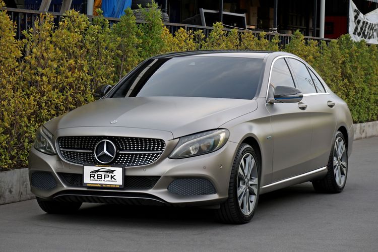 Mercedes-Benz C-Class 2018 C350 Sedan ไฮบริด ไม่ติดแก๊ส เกียร์อัตโนมัติ เทา รูปที่ 3