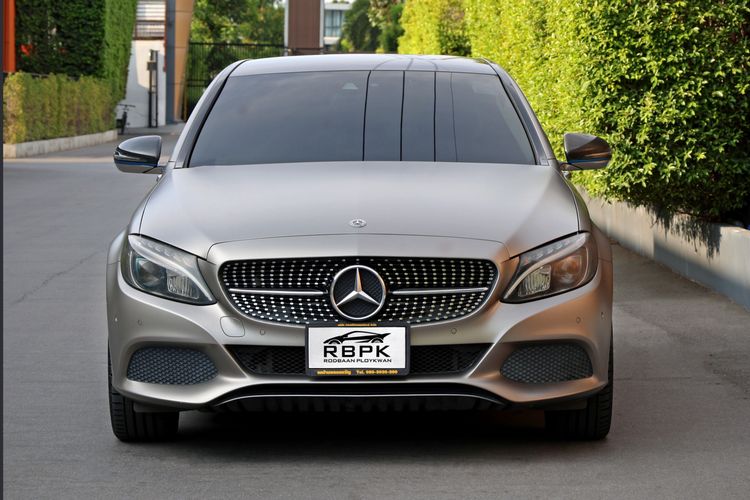 Mercedes-Benz C-Class 2018 C350 Sedan ไฮบริด ไม่ติดแก๊ส เกียร์อัตโนมัติ เทา รูปที่ 2
