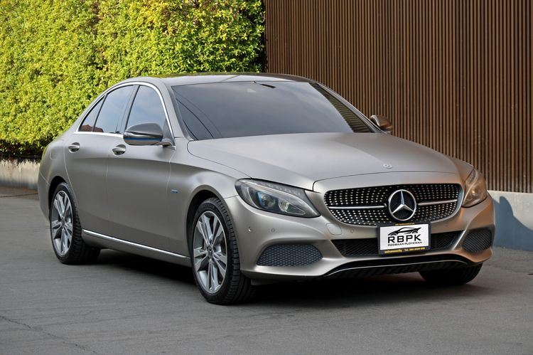Mercedes-Benz C-Class 2018 C350 Sedan ไฮบริด ไม่ติดแก๊ส เกียร์อัตโนมัติ เทา