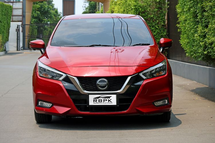 Nissan Almera 2020 1.0 VL Sedan เบนซิน ไม่ติดแก๊ส เกียร์อัตโนมัติ แดง รูปที่ 2
