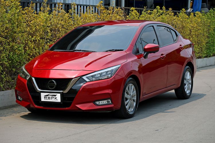 Nissan Almera 2020 1.0 VL Sedan เบนซิน ไม่ติดแก๊ส เกียร์อัตโนมัติ แดง รูปที่ 3
