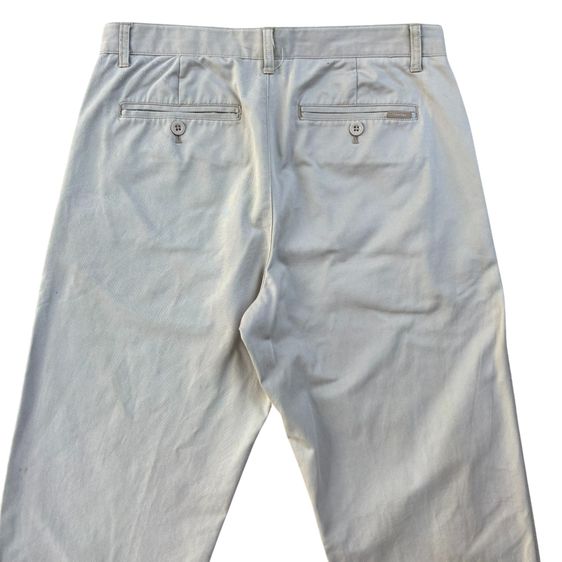 กางเกง CK Calvin Klein Mens Beige Flat Front Chino Pants 4Pockets 30x32 รูปที่ 4