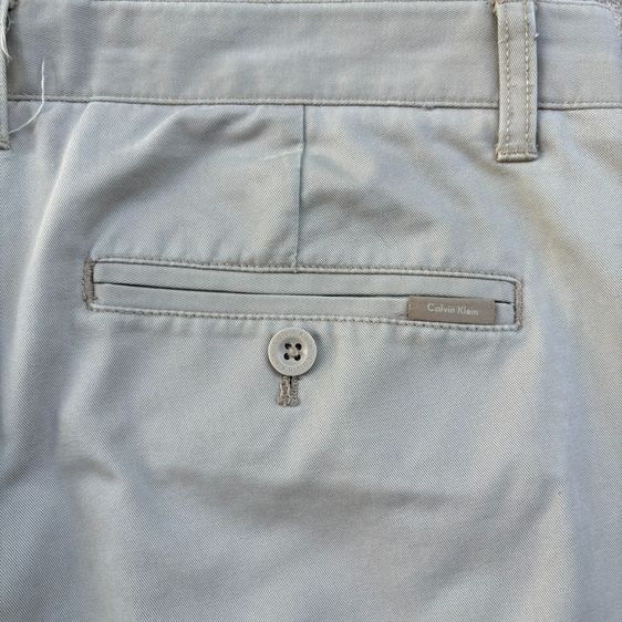 กางเกง CK Calvin Klein Mens Beige Flat Front Chino Pants 4Pockets 30x32 รูปที่ 6