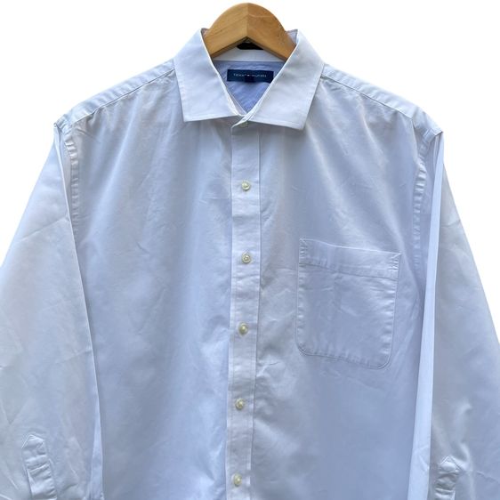 เชิ้ตขาว TOMMY HILFIGER WHITE BUTTON DOWN SHIRT L รูปที่ 3