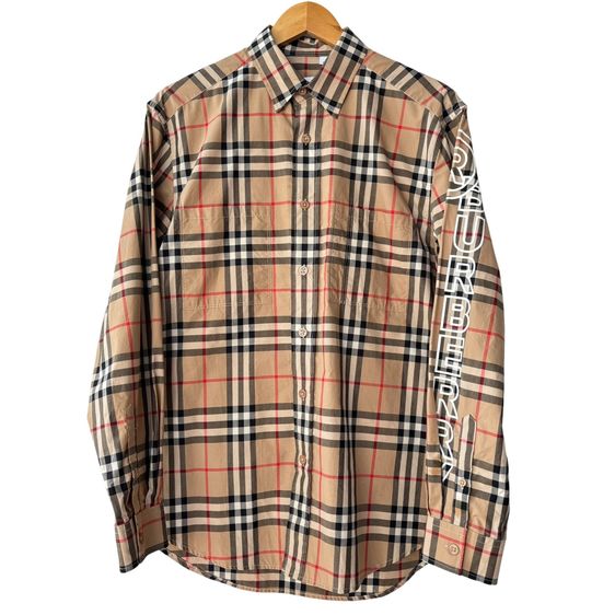 เบจ M แขนยาว อื่นๆ เสื้อเชิ้ต BURBERRY Nova Check Long Sleeve Shirt L Cotton 