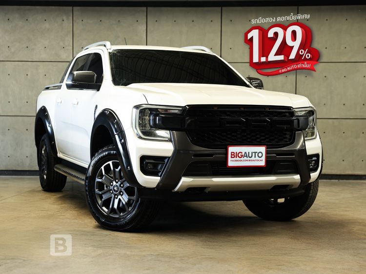 รถ Ford Ranger 2.0 Hi-Rider Wildtrak สี ขาว