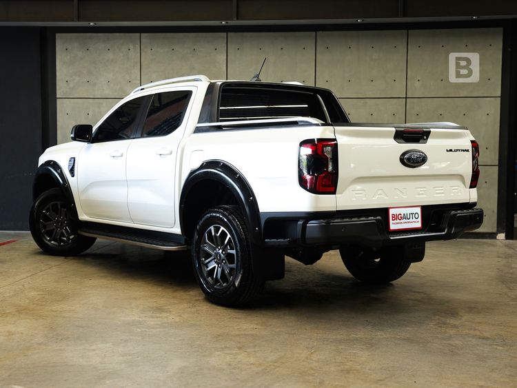 Ford Ranger 2022 2.0 Hi-Rider Wildtrak Pickup ดีเซล ไม่ติดแก๊ส เกียร์อัตโนมัติ ขาว รูปที่ 3