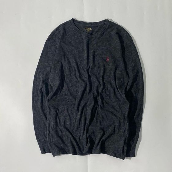 ดำ S แขนยาว เสื้อทีเชิ้ต polo ralph lauren