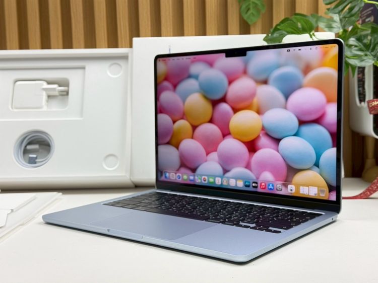 MacBook Air 13.6-inch M4 2025 Ram16GB SSD256GB SkyBlue apple care 29 April 2027  รูปที่ 2