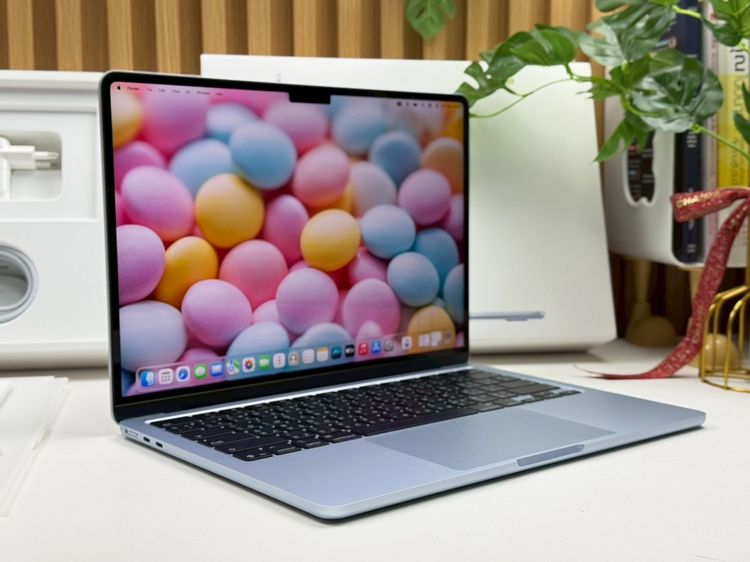 MacBook Air 13.6-inch M4 2025 Ram16GB SSD256GB SkyBlue apple care 29 April 2027  รูปที่ 3
