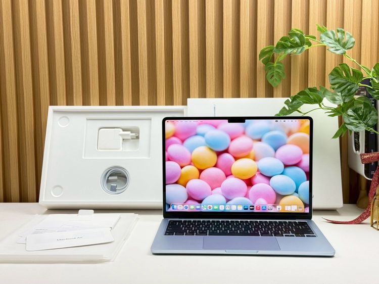 แมค โอเอส อื่นๆ อื่นๆ ใช่ MacBook Air 13.6-inch M4 2025 Ram16GB SSD256GB SkyBlue apple care 29 April 2027 