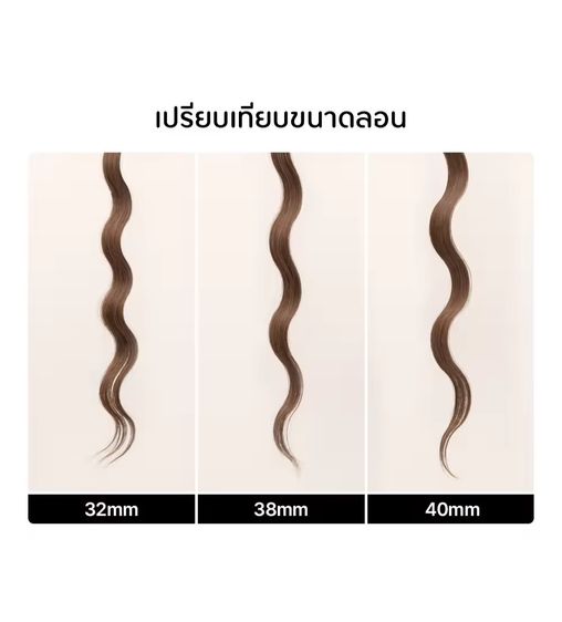 VODANA l ลอนมาม่า ลอนเมอเมด Compact Wave Iron - Creamy Blue (32mm) เครื่องลอนผม Vodana สีฟ้า สไตล์เกาหลี รูปที่ 3